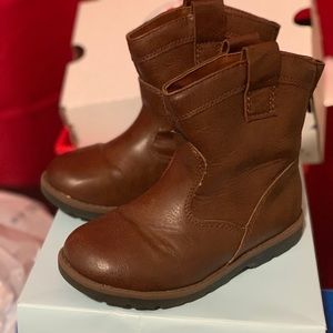 Cat & Jack Toddler Boys Brown Boots, size 11